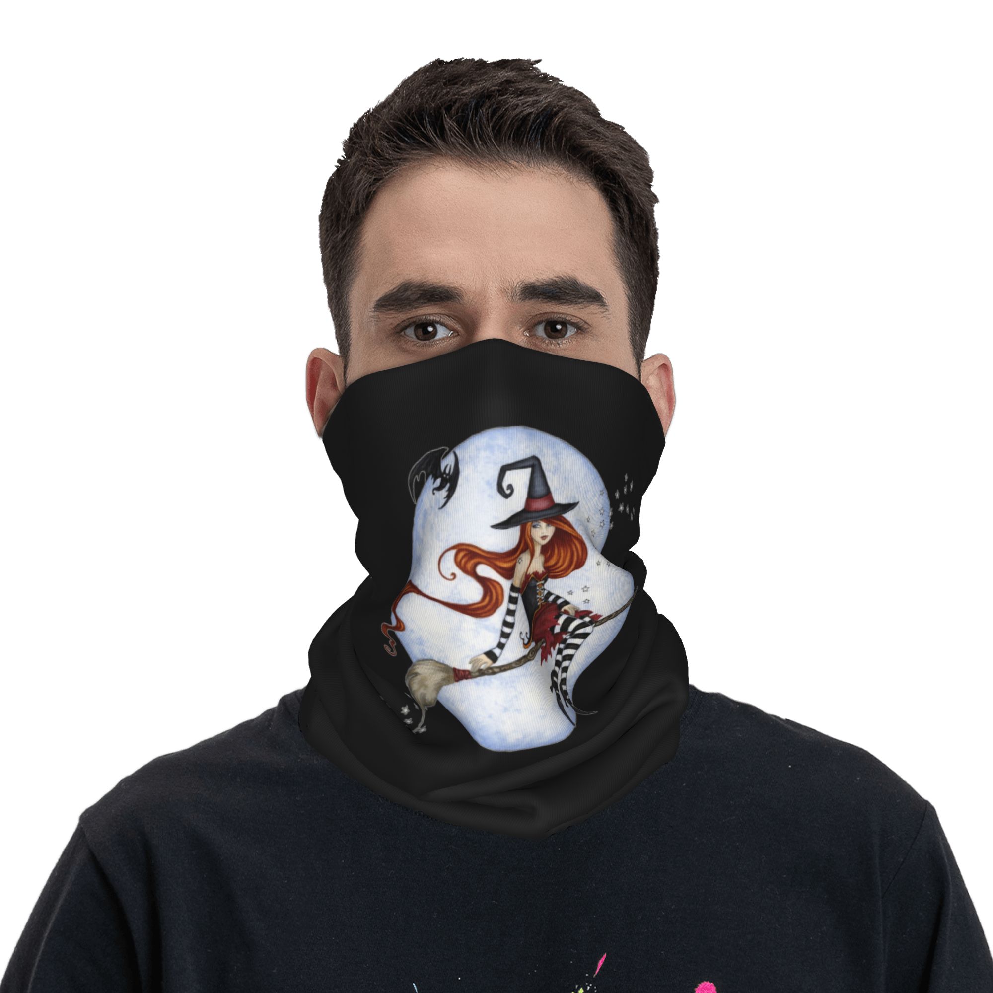 Custom Halloween Witch Moonlig - Neck Gaiter Face Cover ulasan dan harga
